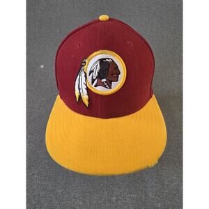 New Era 59Fifty NFL Washington Redskins Fitted Hat Cap Men's 7 1/4Burgundy Logo